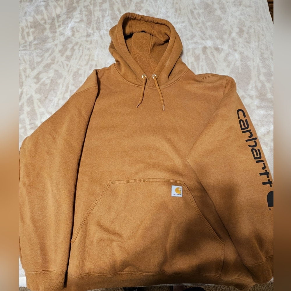 Carhartt hoodie, brown, size 2XL
